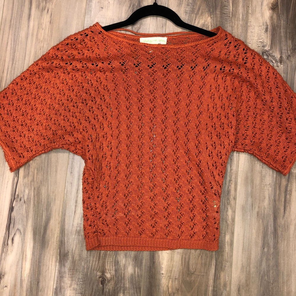 Orange Knit Sweater